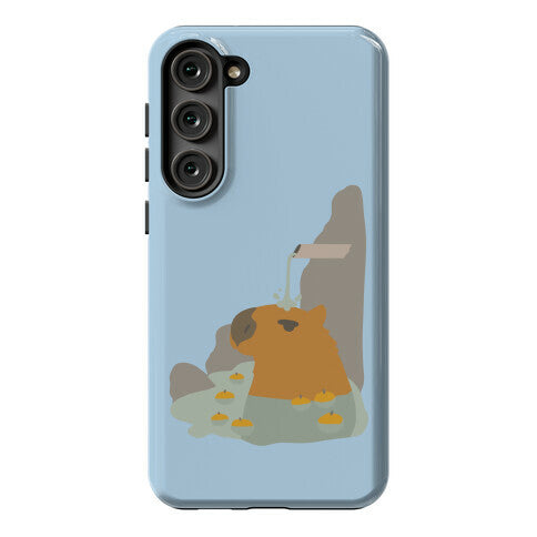 Capybara Hot Spring Phone Case